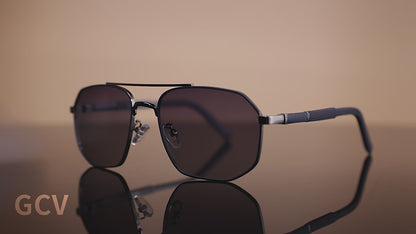 CLASSIC PILOT POLARIZED METAL SUNGLASSES MEN