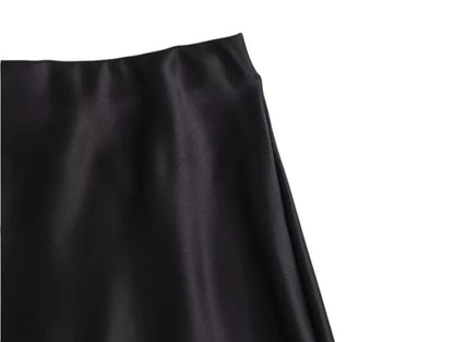 ISABELLE SATIN SKIRT - CLASSIC APPEAL - Velmari