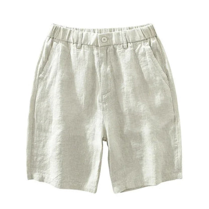 CAPRI LINEN SHORTS – COASTAL ELEGANCE - Velmari