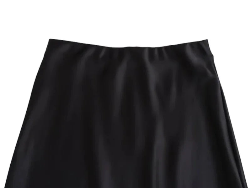 ISABELLE SATIN SKIRT - CLASSIC APPEAL - Velmari