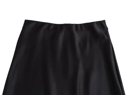 ISABELLE SATIN SKIRT - CLASSIC APPEAL - Velmari