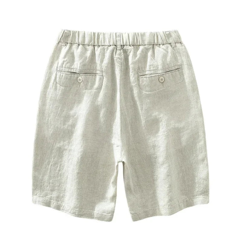 CAPRI LINEN SHORTS – COASTAL ELEGANCE - Velmari