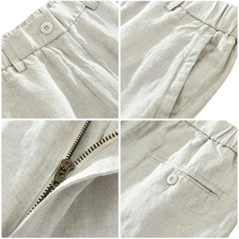 CAPRI LINEN SHORTS – COASTAL ELEGANCE - Velmari