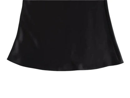 ISABELLE SATIN SKIRT - CLASSIC APPEAL - Velmari