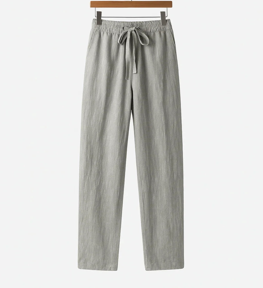 LINEN TROUSERS (SLIM FIT) - Velmari